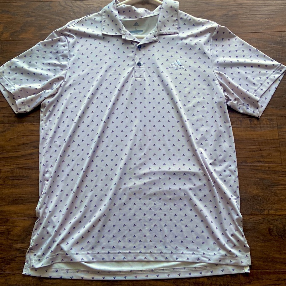 Champagne color Adidas polo